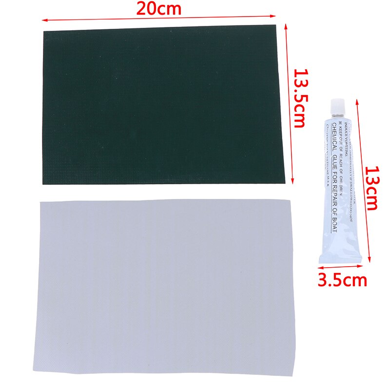 Utendørs oppblåsbar båt svømmebasseng lim kano pvc punkteringsreparasjons lapp lim utendørs tilfeldig farge