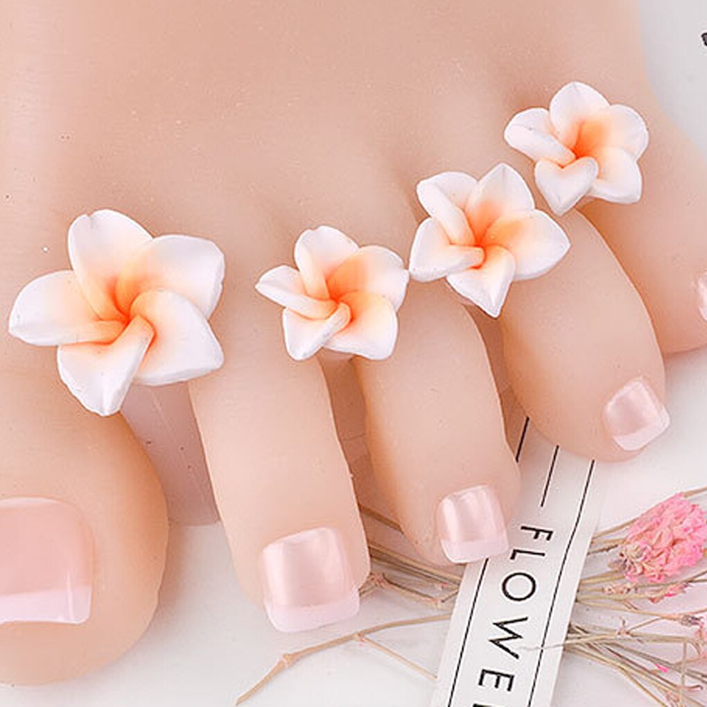 8 unids/set separadores de dedos de silicona Corazón de flor espaciadores de uñas dedos pies Gel UV salón de manicura pedicura herramienta