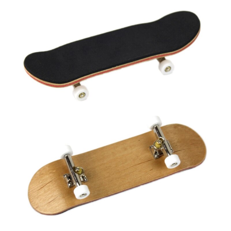 Diapasón de madera para niños y adultos, monopatín con caja, escritorio para el hogar, juego deportivo, , novedad de Arce, juguete para dedos, 1 Juego: 04