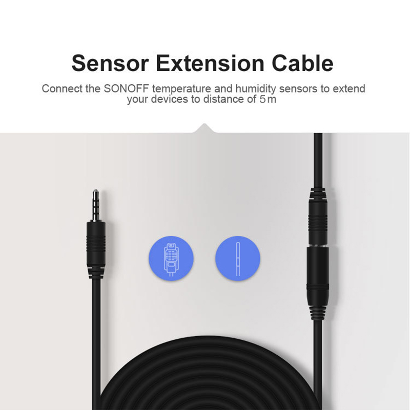 Sonoff 5M Extension Cable AL560 Compatiable with Sonoff AM2301/Si7021/DS18B20 Temperature/Humidity Sensors High Accuracy