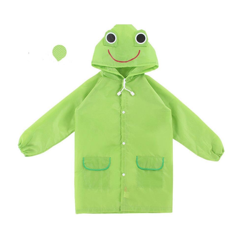 Cartoon Dier Stijl Waterdicht Kids Regenjas Voor Kinderen Regenjas Regenkleding Regenjas Student Dier Stijl Regenjas: green