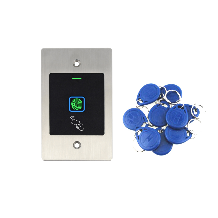 Embedded RFID Access Card Fingerprint 125KHz EM card Access Control Machine lP66 Waterproof Metal reader 100 user