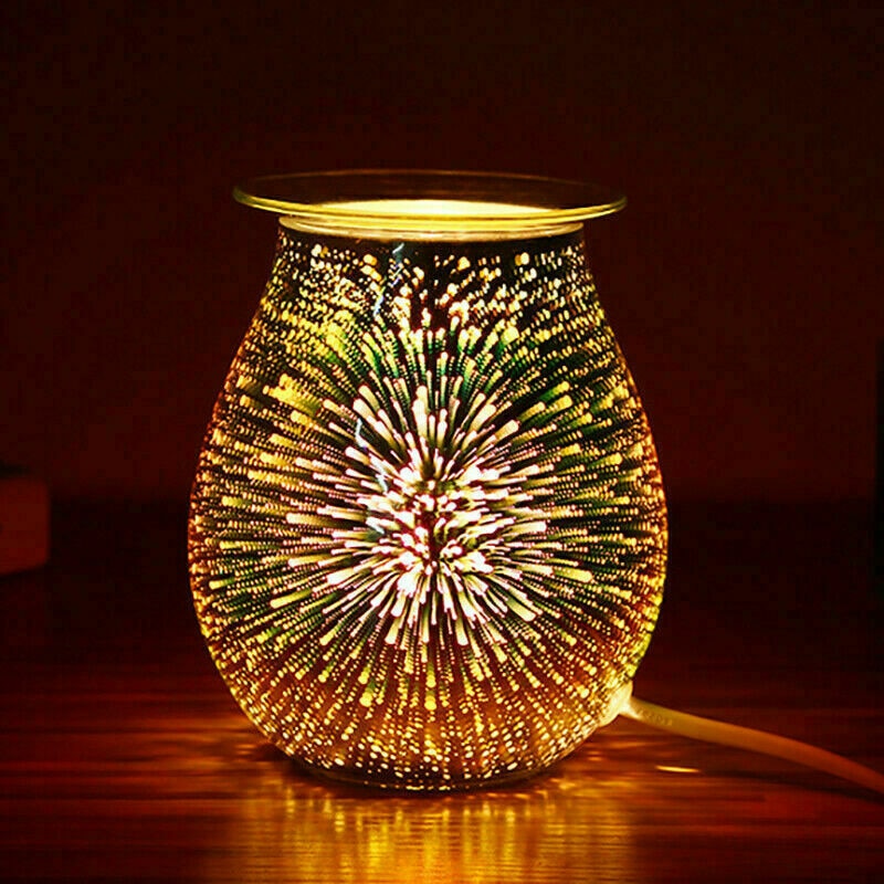 Aroma Electric Wax Melt Incense 3D holographic aroma touch lamp LED electric wax melting burner touch aroma lamp