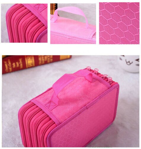 Hoge Capaciteit Doos Stationaire Pen Bag Make Opbergtas Pen Etui Opbergdoos Coin Houder Pen Briefpapier Case