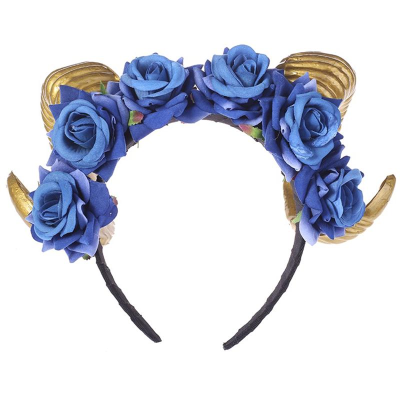 1pc simuleringshorn blomst hårspenne hårtilbehør hodeplagg hårpynt til halloween maskerade cosplay