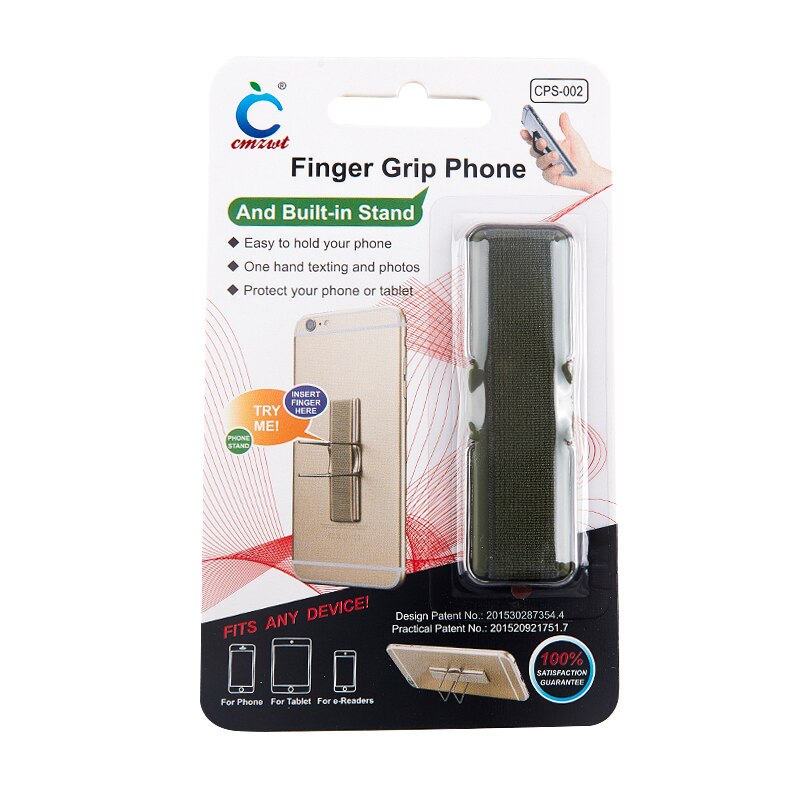 Sangle élastique Support de Téléphone Courroie De Poignée De Doigt de Poignée De Téléphone Portable Support de Téléphone Support De Téléphone Portable Anti-goutte Ruban: KT3C77-GN