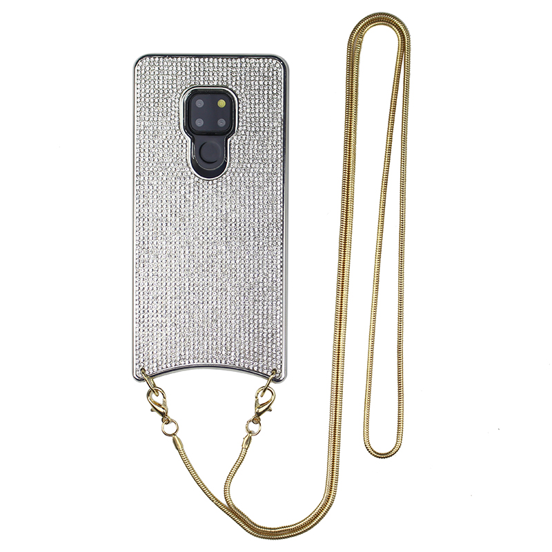 Capa de brilho com strass, capa de silicone macio tpu com glitter para huawei mate20 p30 pro, bolsa de corrente de diamante para samsung s10 plus capa de cobertura