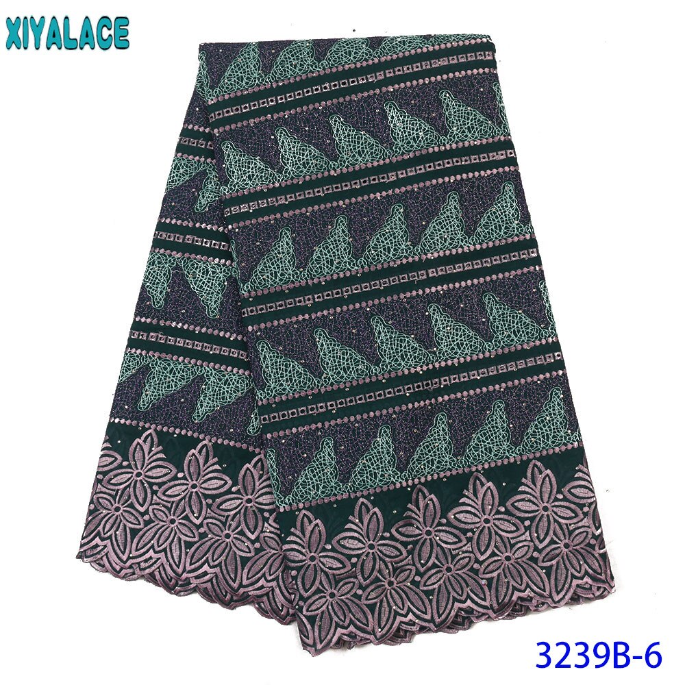 African Dry Cotton Lace Fabrics Embroidery Lace Swiss Voile Lace Stone Swiss Voile Lace In Switzerland KS3239B