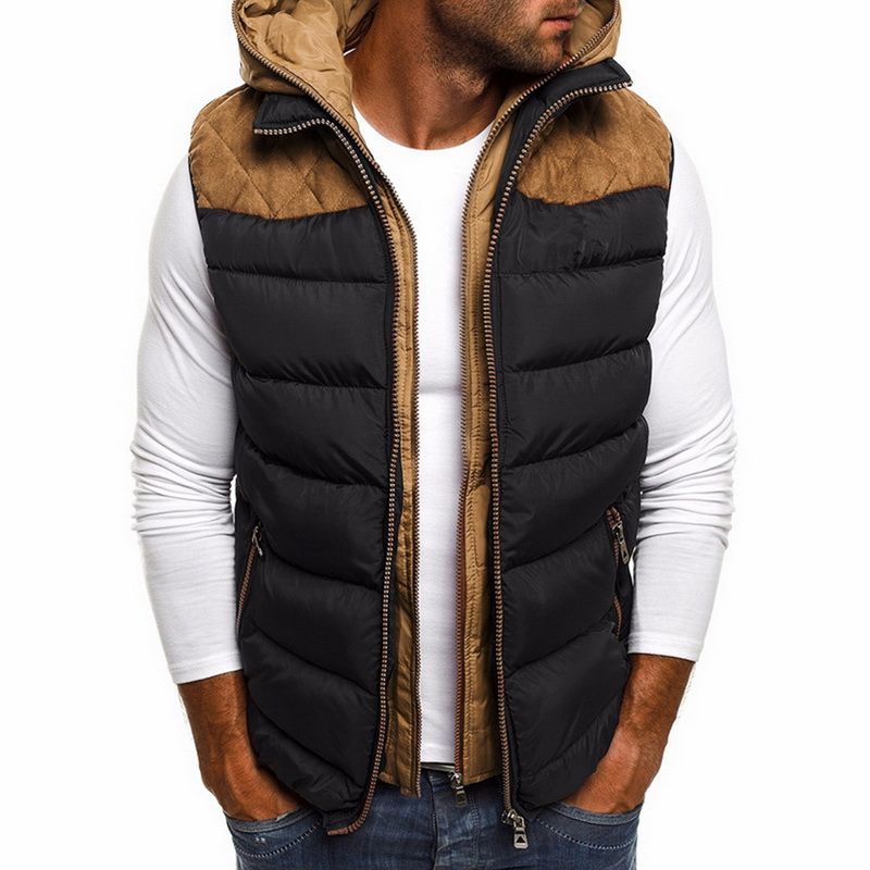 CYSINCOS hommes hiver coton gilets manteau à capuche hommes vêtements hommes Outwear hiver manteau Parkas hommes vestes gilet