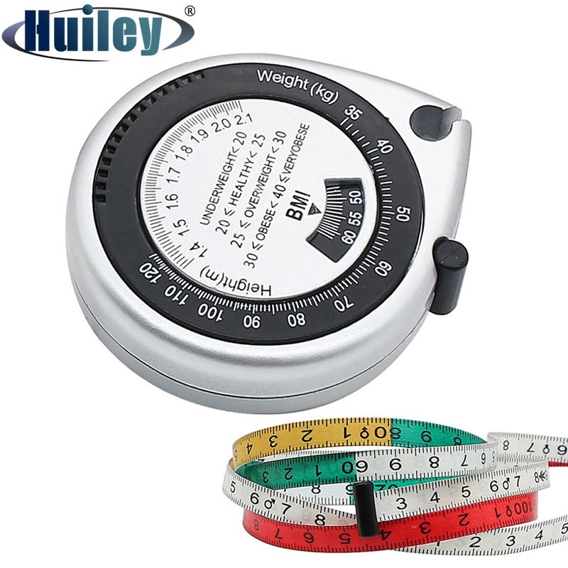 BMI Soft Body Measuring Tape 150cm Retractable PVC Ruler Meter Fitness Tools Measure Waist Lose Weight Fitness Women Men
