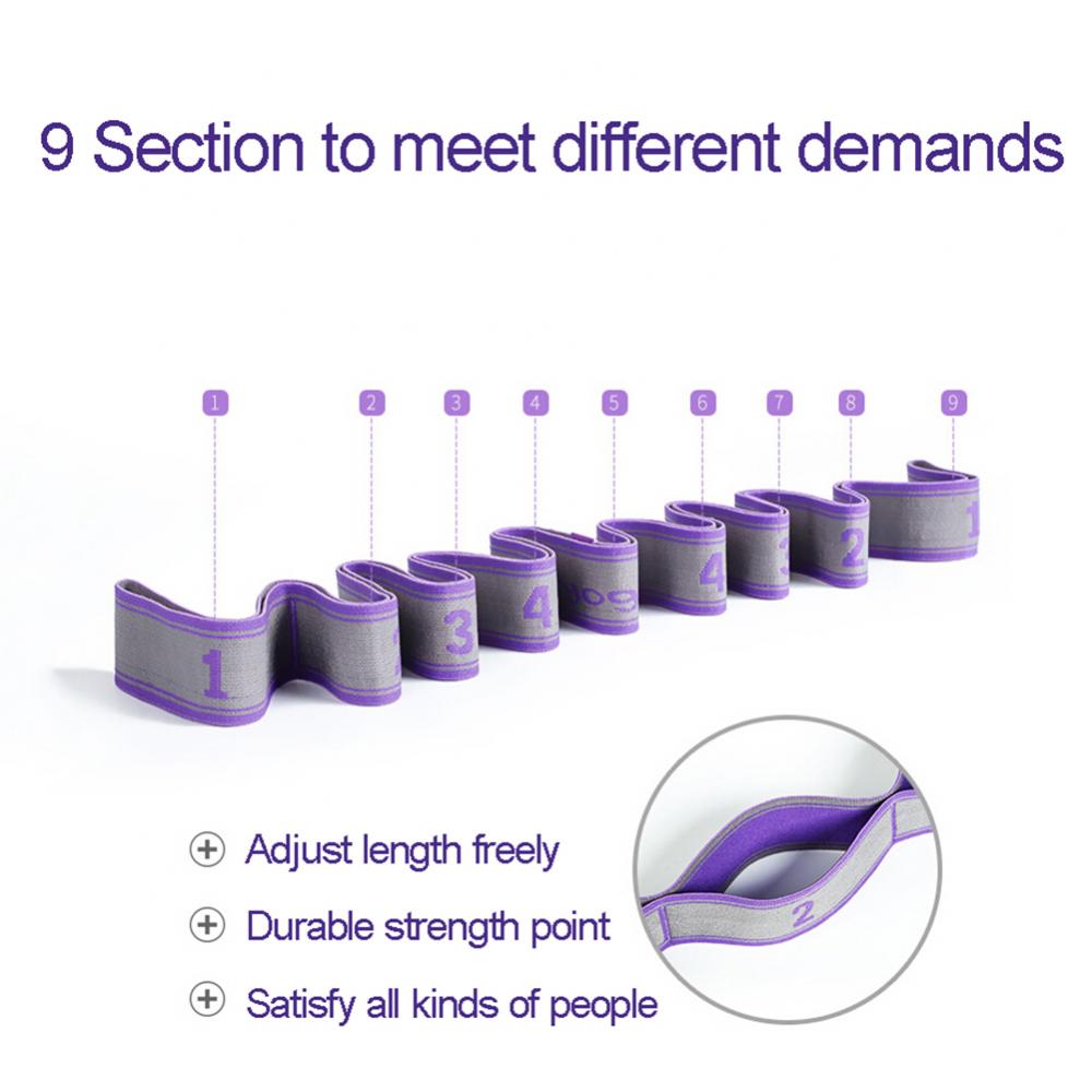 Gym Fitness Yoga Pilates Stretch Strap Belt Physical Training Resistance Band Pilates Sport Training Workout Elastic Bands