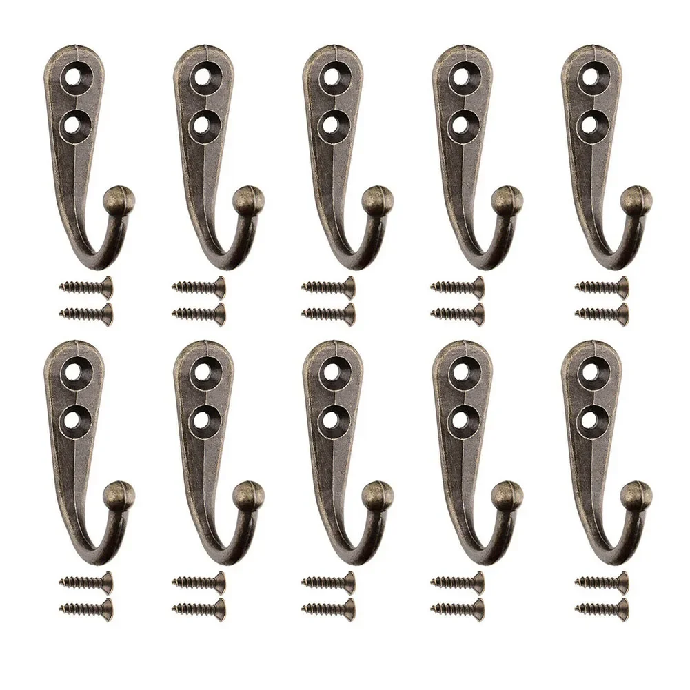 10 ganci appendiabiti Vintage ▾ montati a parete, ganci antichi, porta, accappatoio, vestiti, chiavi, cappello, asciugamano, ganci da bagno: Default Title