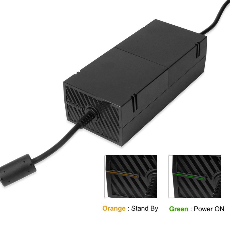 220W For Xbox One Power Supply, AC Adapter Replacement Charger with Cable for Xbox 1, For Xbox One Power Brick Advanced Quiete