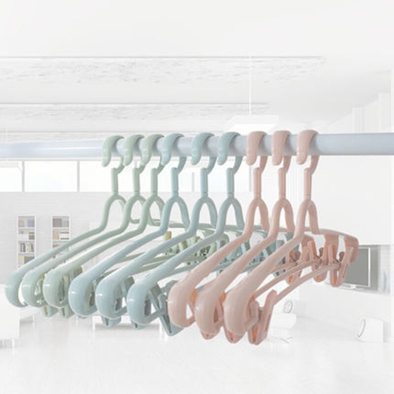 5 unids/lote 42cm perchas de ropa de plástico para el hogar con ganchos soporte de camisa para adultos percha multifunctioal para pantalones vestido falda sujetador