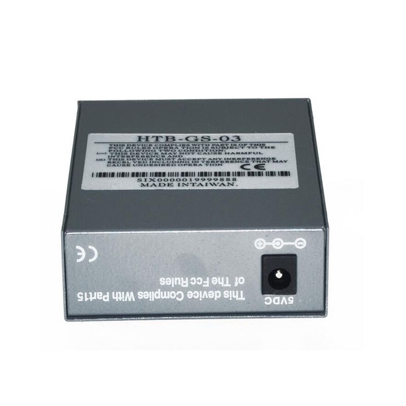 1Pcs 10/100/1000M Glasvezel Naar RJ45 Media Converter Netlink Converter Glasvezeltransceiver 20km