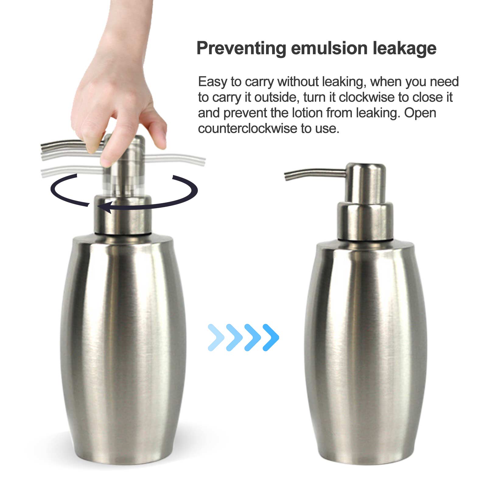 Stainless Steel Soap Dispenser Hand Sanitizer In Emulsion Bottle Bathroom Fixture Bathroom Hardware