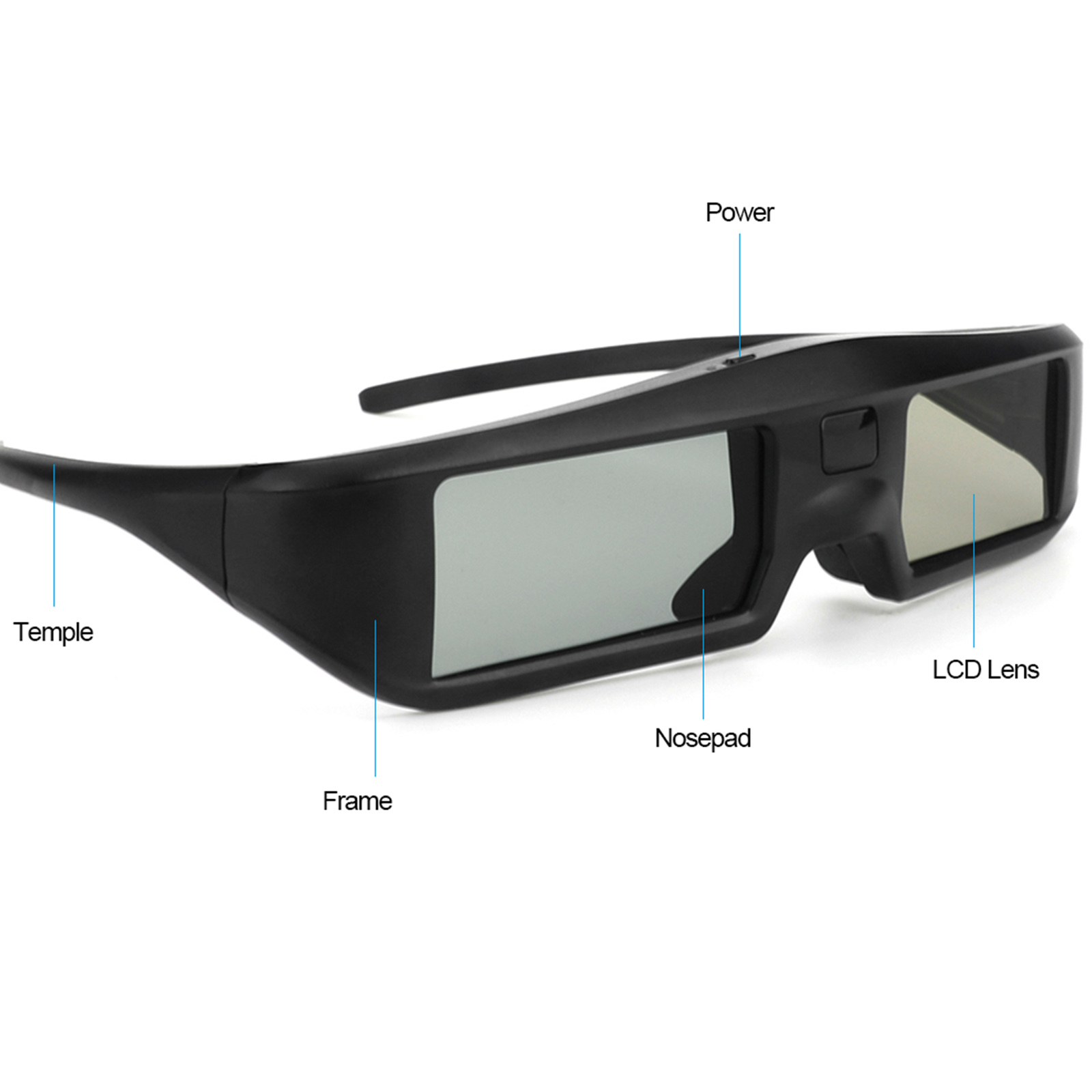 Gafas de realidad Virtual para TV LG / Sony / Mitsubishi / Sharp /Toshiba 3D, gafas con obturador activo 3D de G06-BT, BT, señal 3D