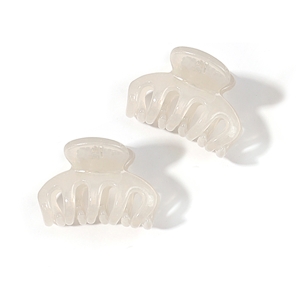 Pinza para el pelo pequeña con lazo rojo y negro para niña y mujer, pinza para el pelo con lazo de terciopelo de princesa, herramientas de peinado coreanas: Plata