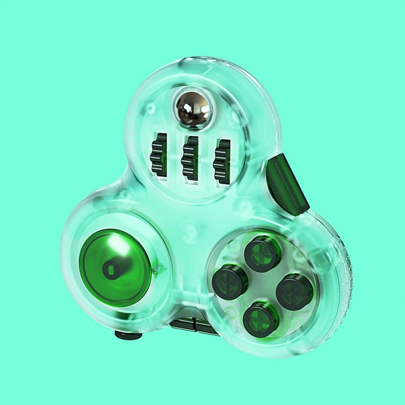 Antistress Fidget Toy giocattoli sensoriali Decom press ion toy Press Antiestres ansia rilievo De press ion Finger trottola: Green