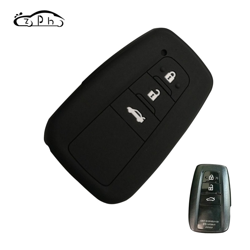 Silicone Car Key Cover For Toyota Camry Prado CHR Prius Corolla RAV 4 Remote Key Shell Case Styling