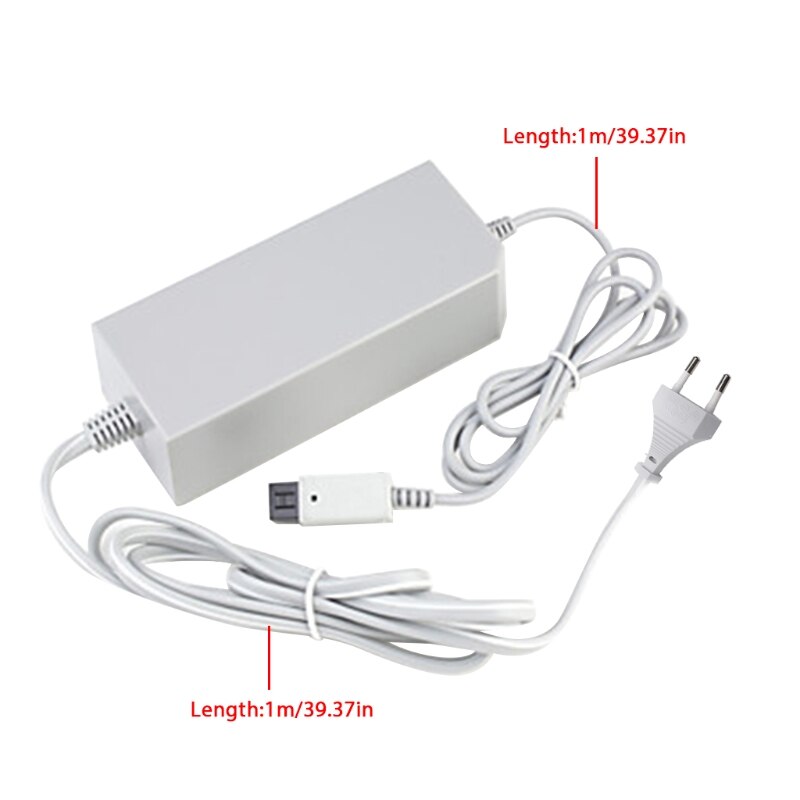 Câble d'alimentation pour Console Wii, adaptateur secteur mural de remplacement EU/US