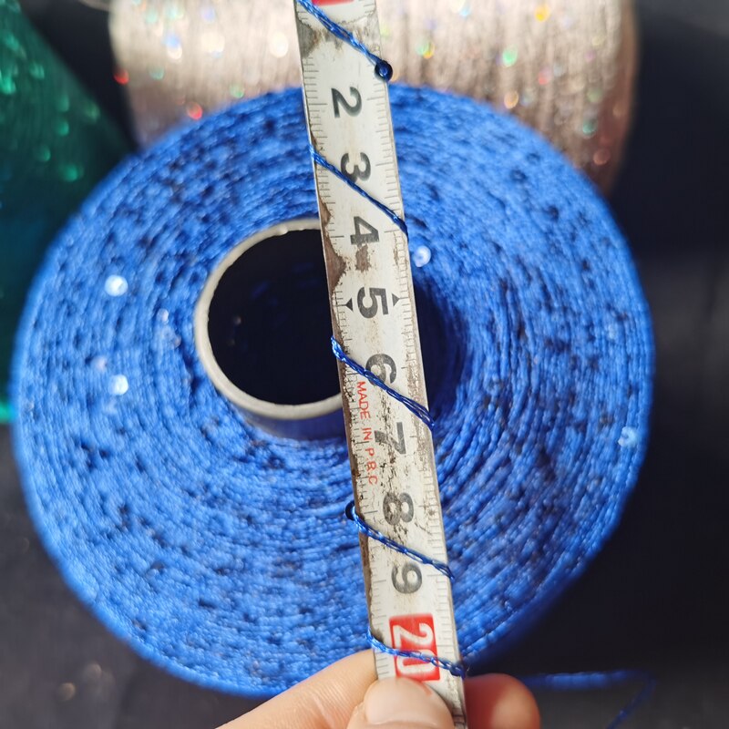 500g sommaris siden paljettgarn special merceriserad linje gör det själv 2mm paljetter handstickat garn tråd docka tröja sticklinje