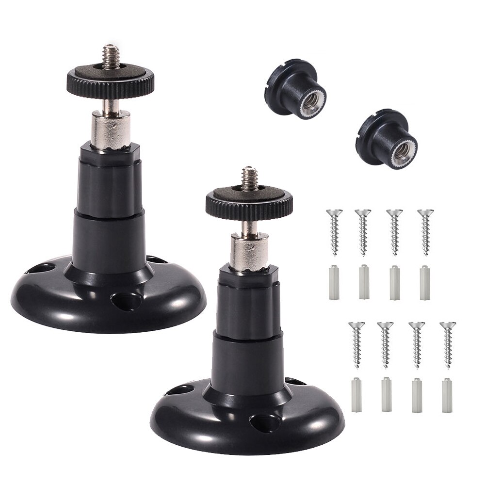 2 Packs Mount Bracket for Blink XT Camera Security Camera System Weatherproof 360 Degree Protective Adjustable Mount: 2 Pack Black