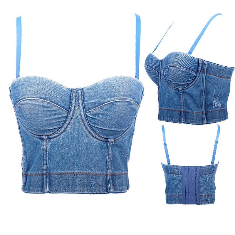 Gilet avec ceinture de Cowboy en arête de poisson pour femme, sous-vêtement court et Sexy, style européen et américain, sous-vêtement d&#39;extérieur