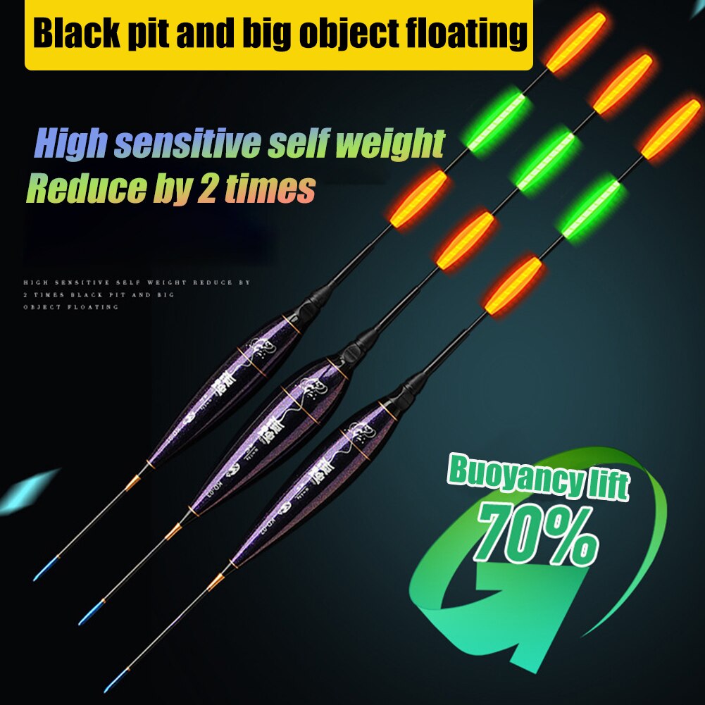 Flotadores luminosos para pesca de carpa, cañas de pescar de carpa grande Rocky Fishing, alta sensibilidad, a rayas, accesorios para exteriores