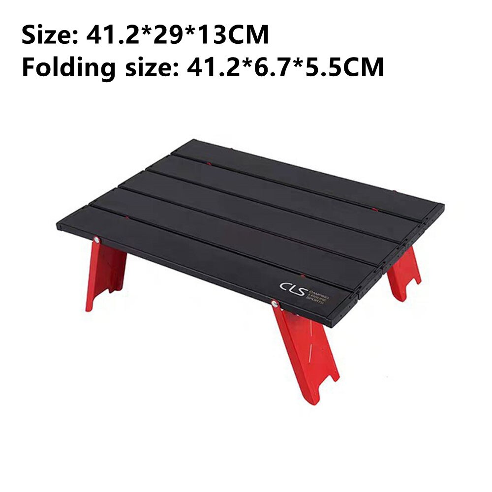 Camping Mini Foldable Table Outdoor Picnic Barbecue Tableware Portable Folding Desk Ultra Light Folding Computer Bed Desk: 41.2x29x13cm 01
