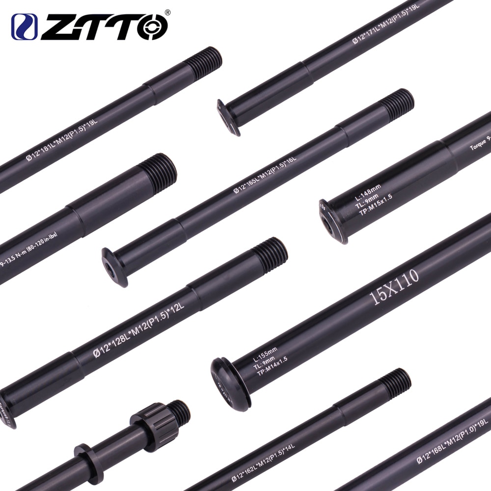 ZTTO MTB 12mm 15mm steckachse Rennrad Welle Vorne Hinten Hub Spieße Rad Achse Hub Welle 15x 100 12x142 12x 100 12x148 15x110