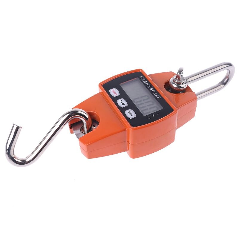 Electric Hook Scale Hanging Digital Balance Scale With Dismountable S-Hook Pounds Kg Unit For Weighing Luggages Vertically Place