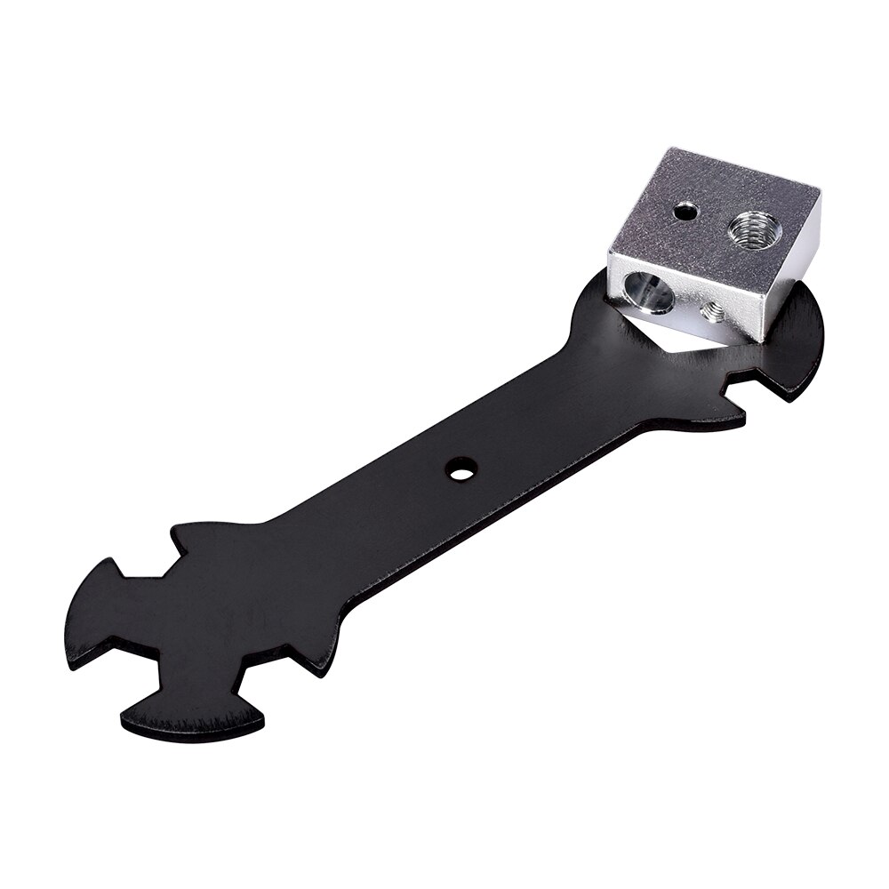 3D Printer Parts Nozzle Wrench 5 In 1 Wrench Nozzle Tool Steel Spanner Multifunction Wrench Flat Spanner To MK8 Nozzle MK10