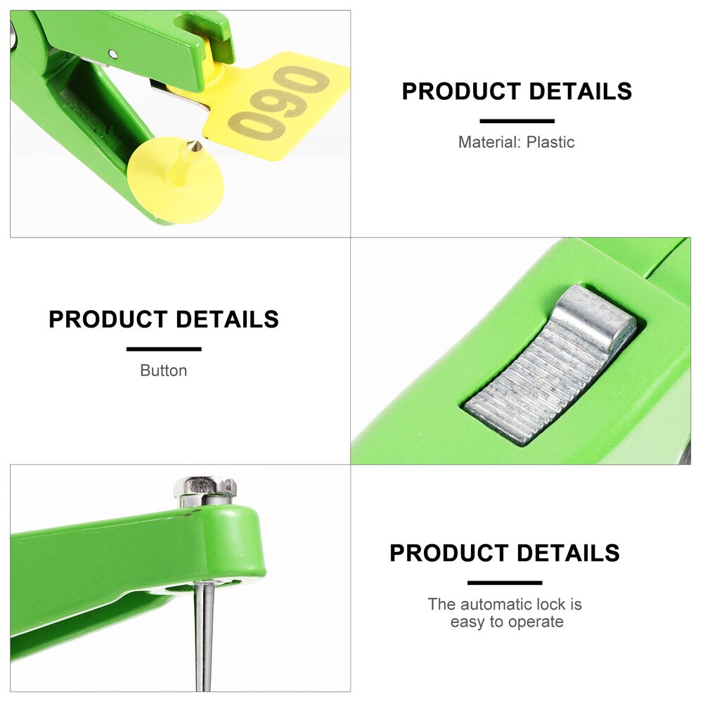 103Pcs Number Ear Tag Livestock Ear Tag Animal Ear Tag Pin Ear Tag Plier