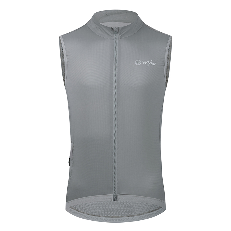 YKYWBIKE Heren Fietsen Vesten UPF50 + Fiets Gilet Waterdicht Racefiets Windjack Lichtgewicht Rijkleding Mouwloze Jas: L / Bruin