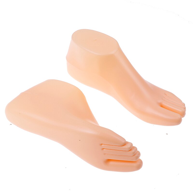Nu/clair/blanc femme pieds Mannequin modèle pour pied string Style sandale chaussure chaussette affichage 1 paire