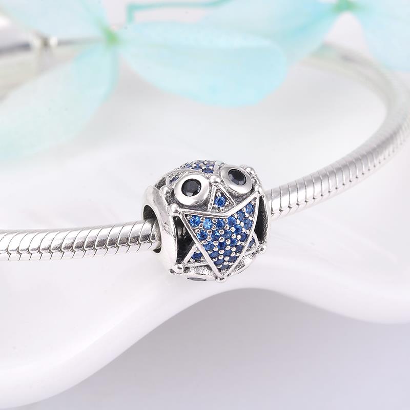 925 Sterling Zilver Mooie Uil Vorm Bedels Kralen Fit Originele Europese Bedelarmband Sieraden Maken: PC0076