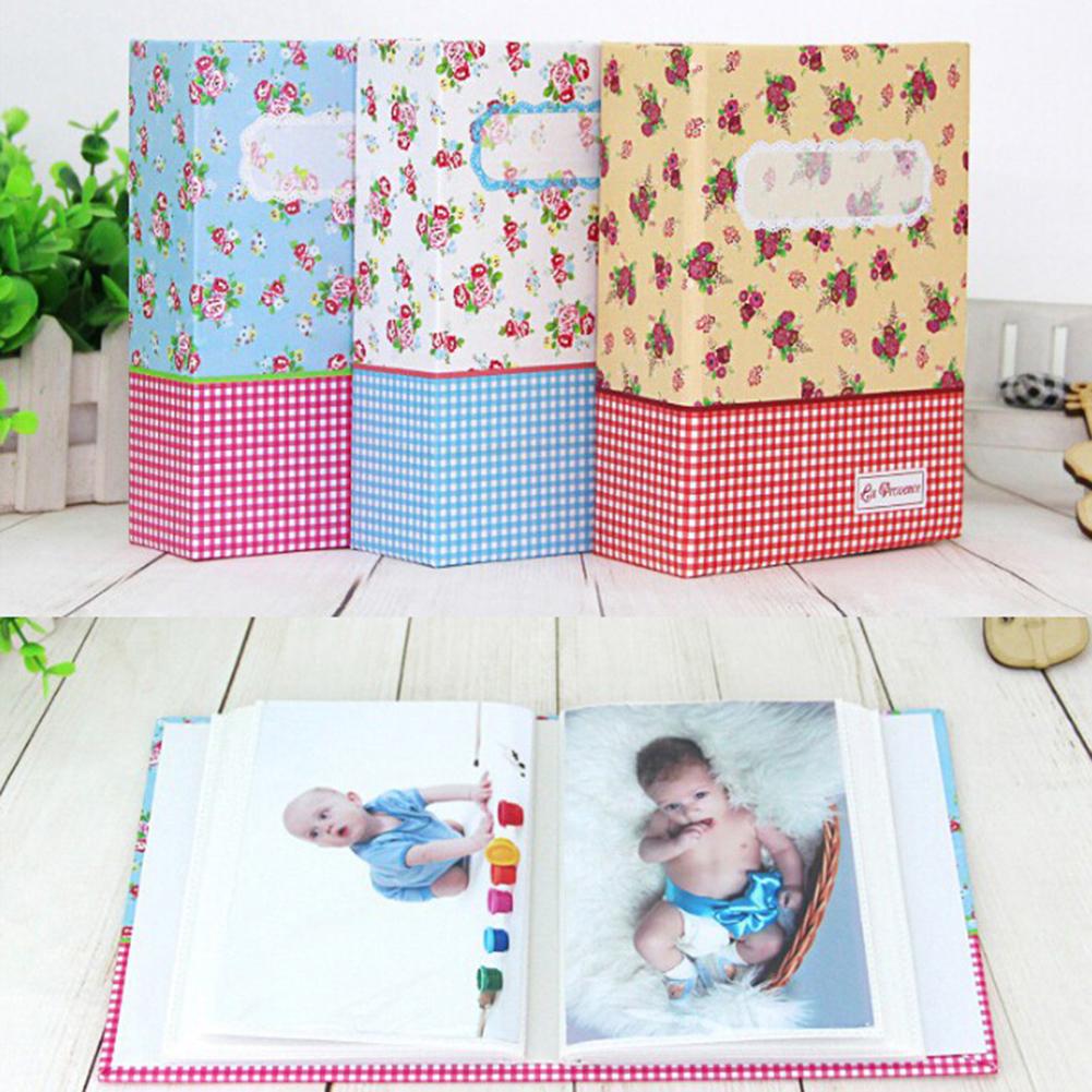 Album photo 100- pouces avec couverture fleurie à 6 pochettes, support photo pour moment de bébé, photo de fête de remise de diplôme en famille