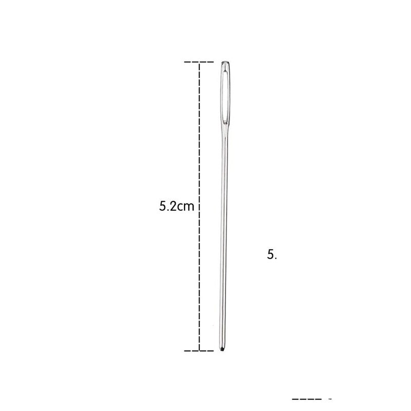 10pcs/set Useful 3 sizes Large-eye Stainless Steel Blunt Needles Yarn Knitting Cross Stitch Needles Sewing Tools: ND008-C1