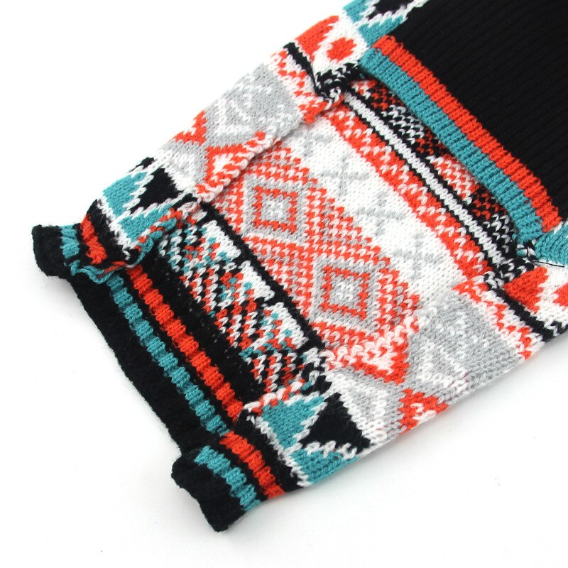 Dog clothes, ethnic pattern, knitted dog sweater, small and medium-sized dog sweater, autumn and winter clothes, pet clothes