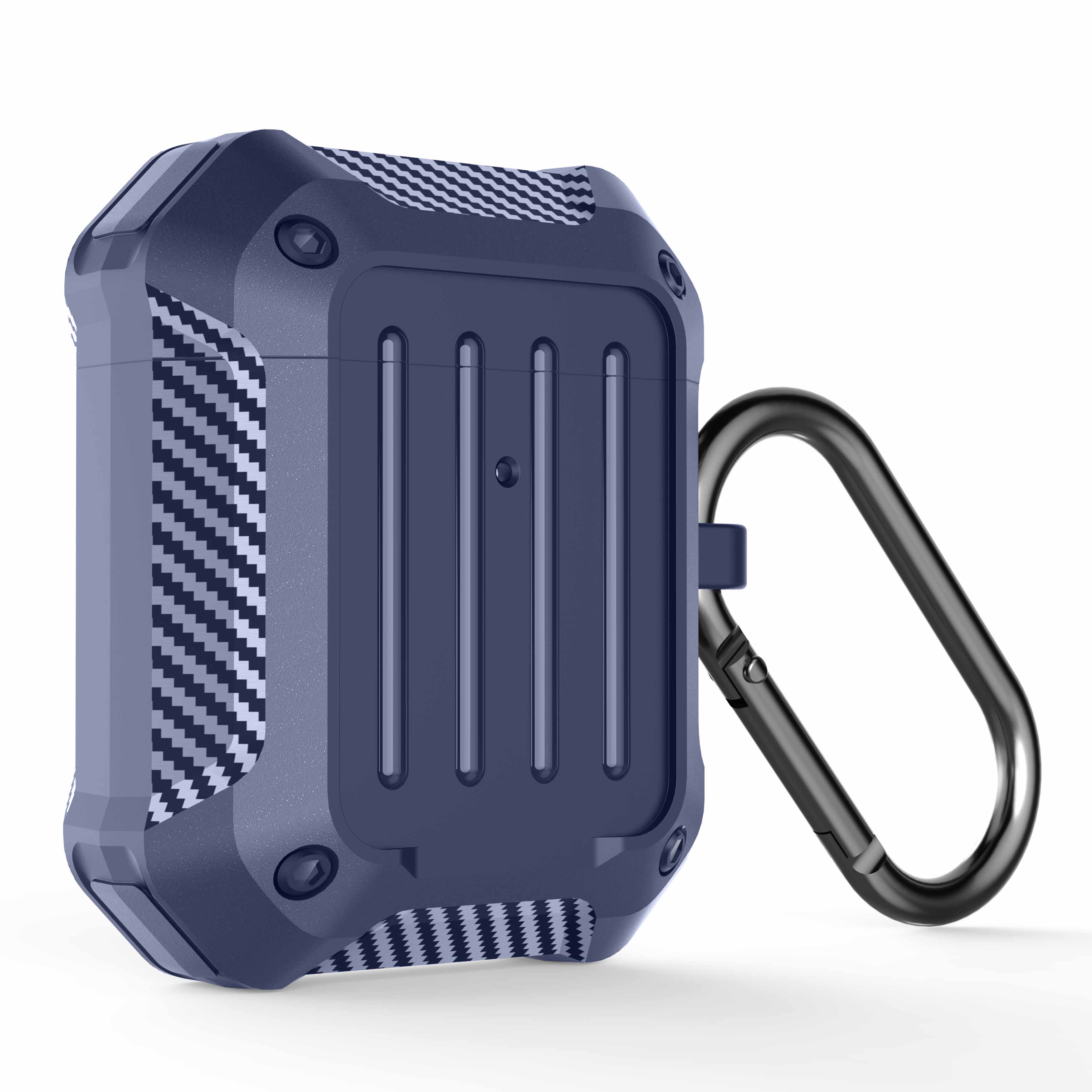Fodral för airpods 1 2 3 pro lyxfodral air pods 3 gen silikonskydd mjuk kolfiber airpot aipods coque funda skin capa etui: Blå för airpods 1 2