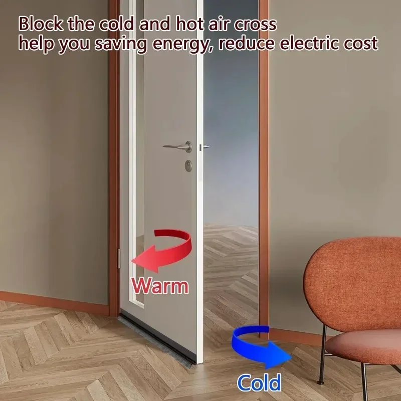 Door Sealing Strip Self-adhesive Door Bottom Gap Filling Sealing Strips Insect Proof Brush Strip Windproof Soundproof Door Tape