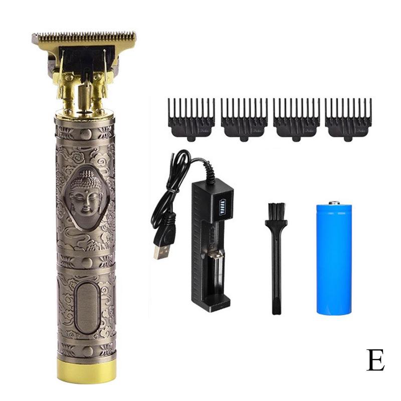 Cortadora de pelo eléctrica sin cable para hombre, afeitadora de Cabello, Barba, dragón, traje, B R1K2: E