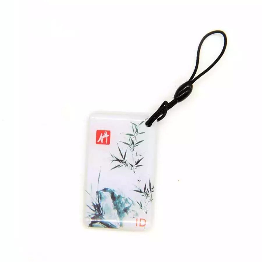 1pcs 125Khz Em4100/TK4100 RFID ID Card Keyfob Access Control System Epoxy Waterproof Tag Keychain Only Read