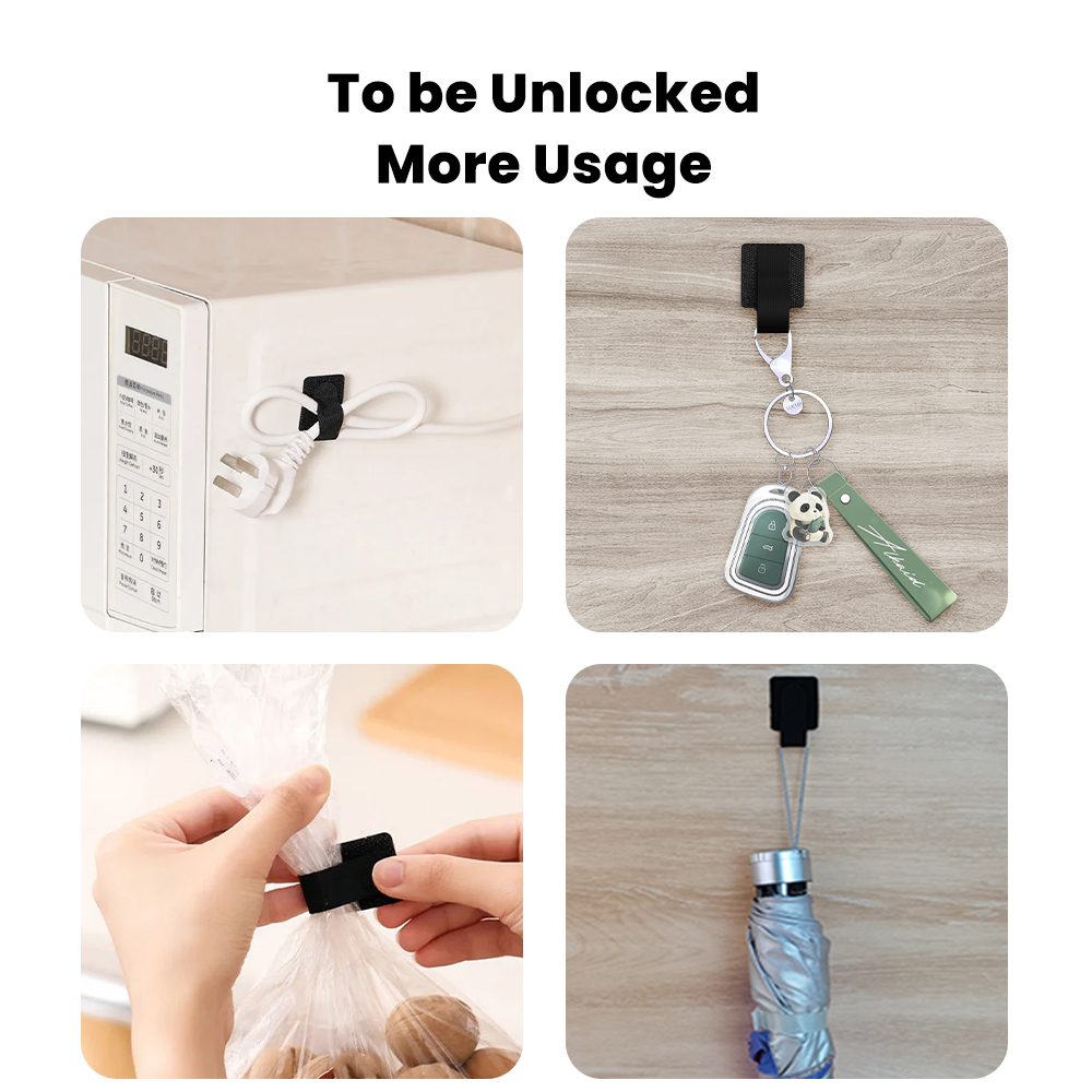 Toocki Zerreißbarer USB-Kabelaufwicklung, Kabel-Organizer, Kabelmanagement, Kabelbinder, Telefonzubehör, Kabel-Organizer