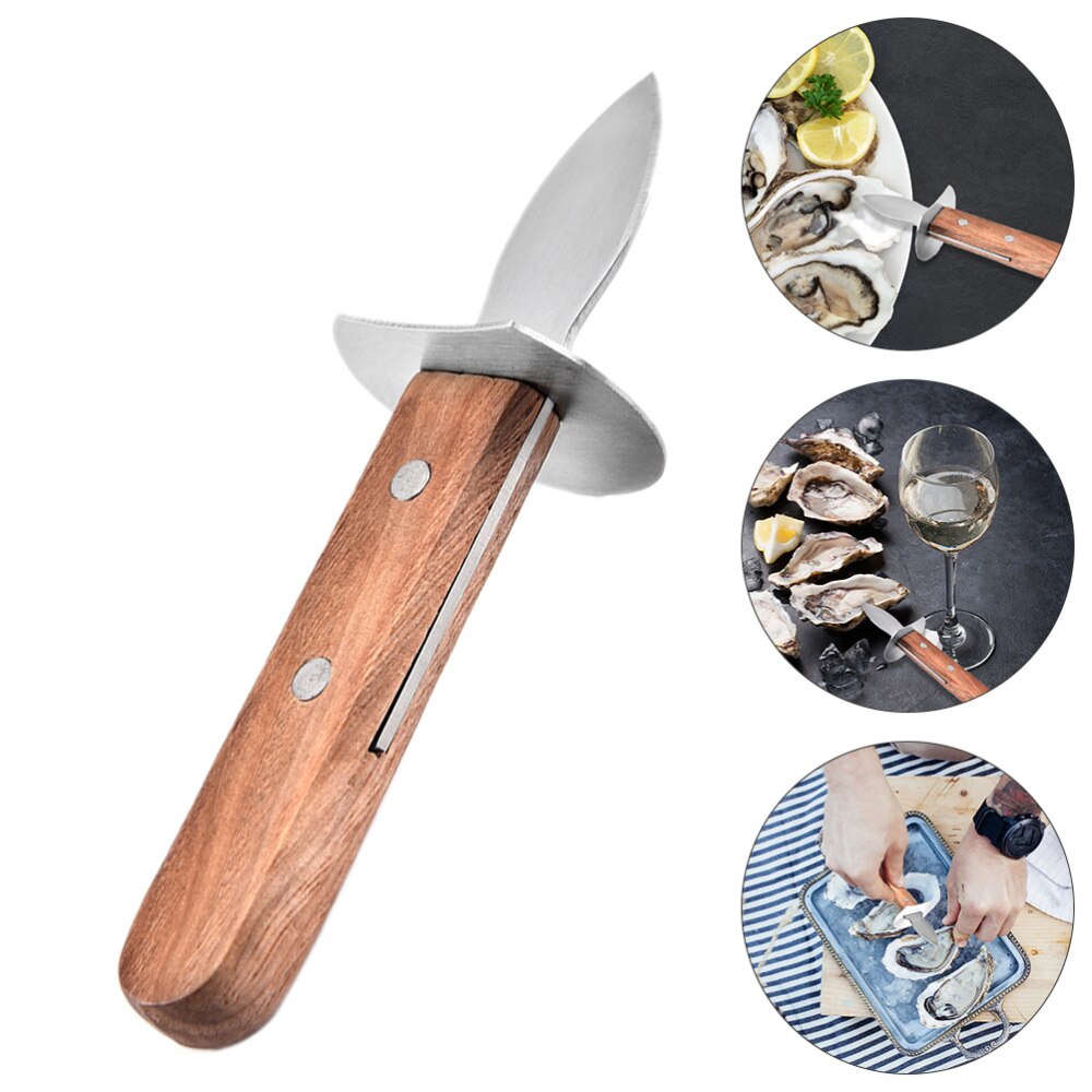 1Pc Stainless Steel Oyster Shucking Cutter Shellfish Opener Oyster Shucker Tool