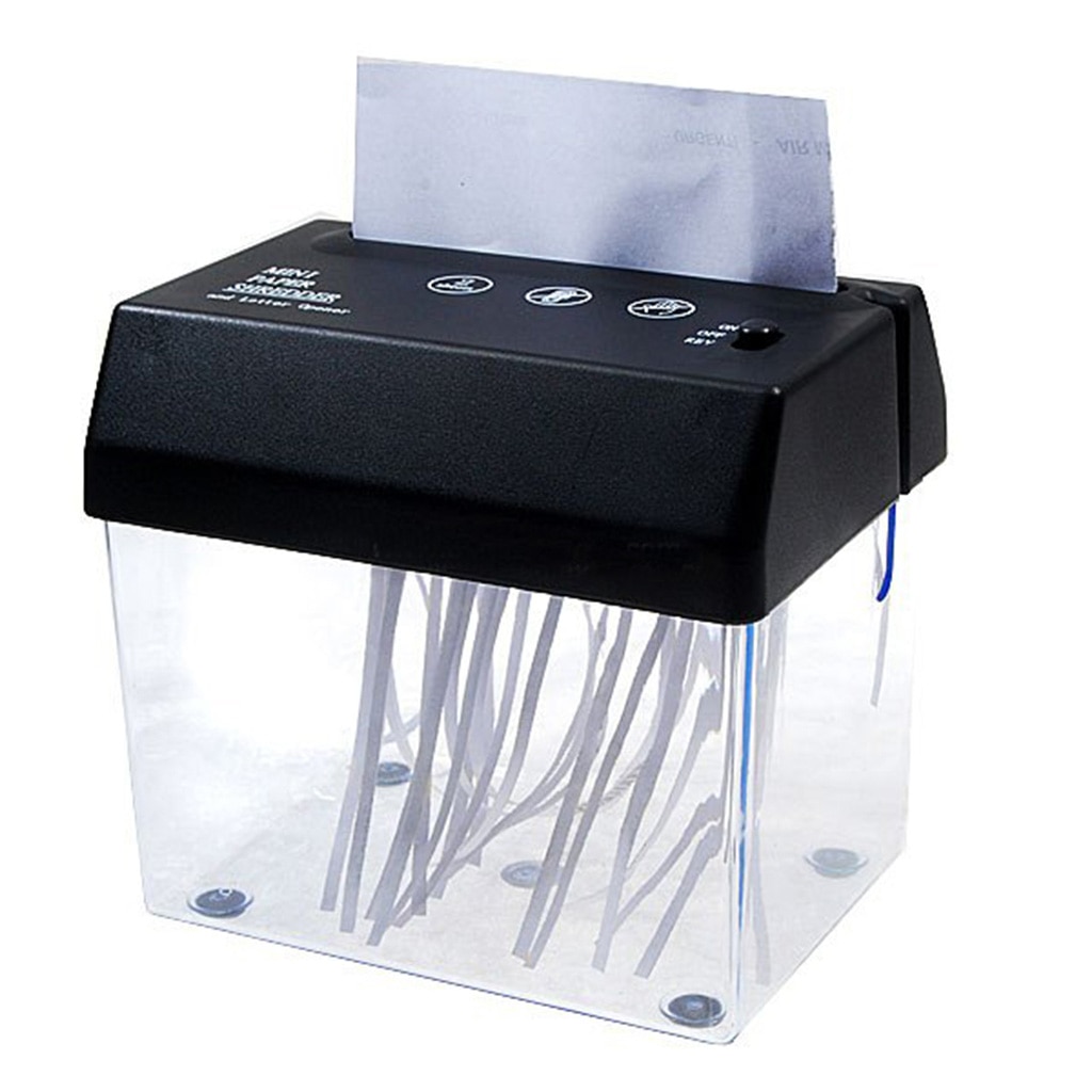 Strip-Cut Mini Compact Usb Paper Shredder & Briefopener Voor Thuis/Kantoor