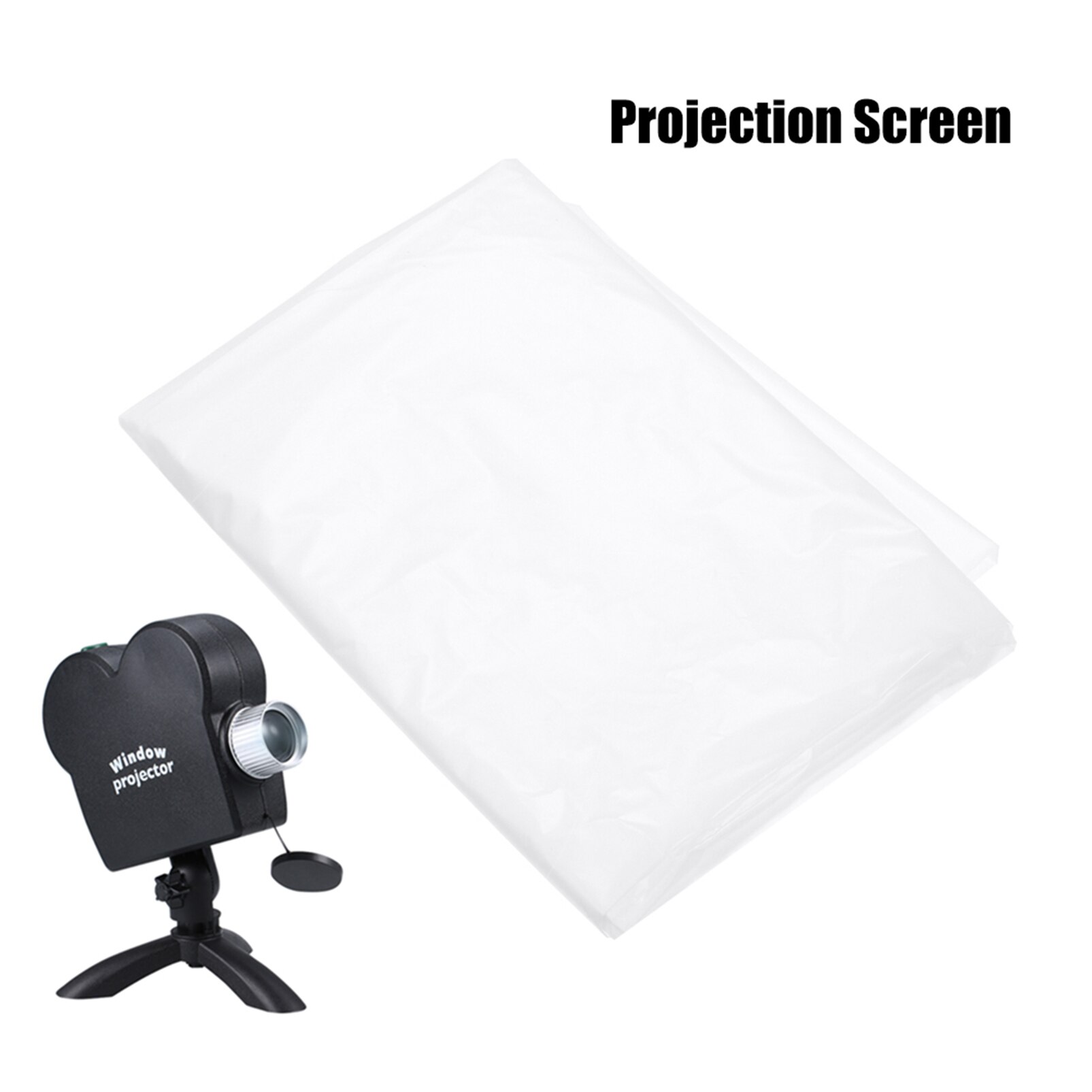 Window Movie Projector Screen Christmas Halloween Movie Foldable Display Cloth