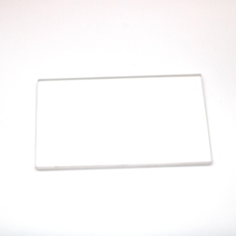 size 28x25x1mm round edge tempered transparent glass