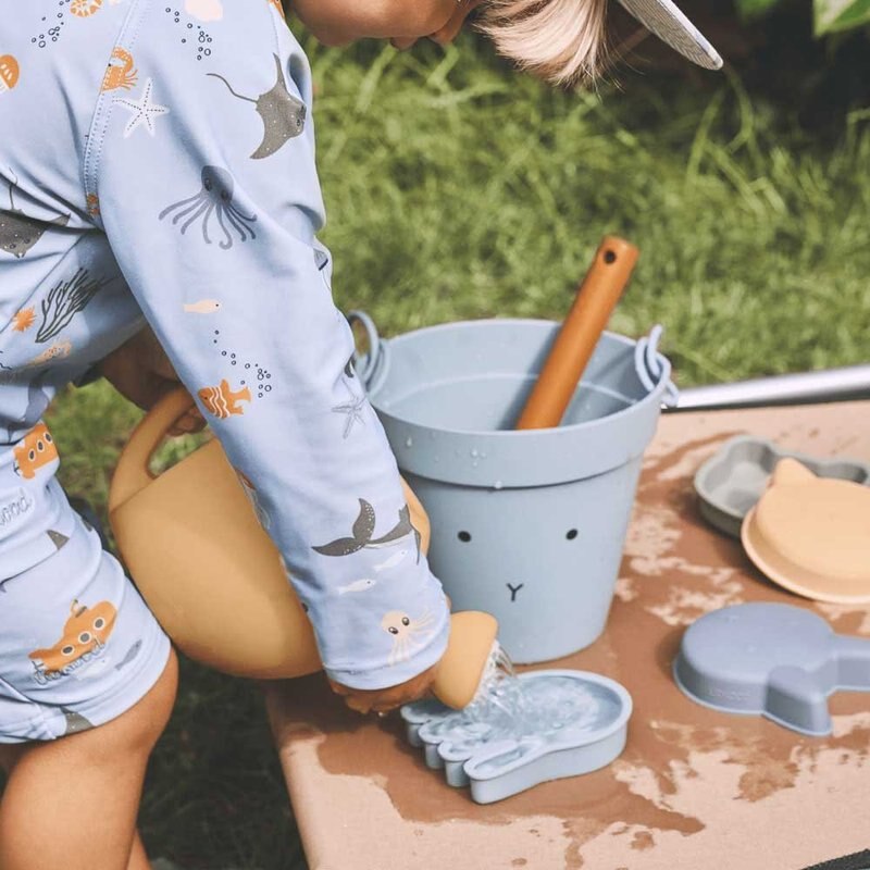 freundlicher Strand Spielzeug 6 Stck Bausatz Baby Sommer Graben Sand Werkzeug mit Schaufel Wasser Spiel Spielen Ich bin Freien Spielzeug einstellen Sandkasten für Jungen Mädchen
